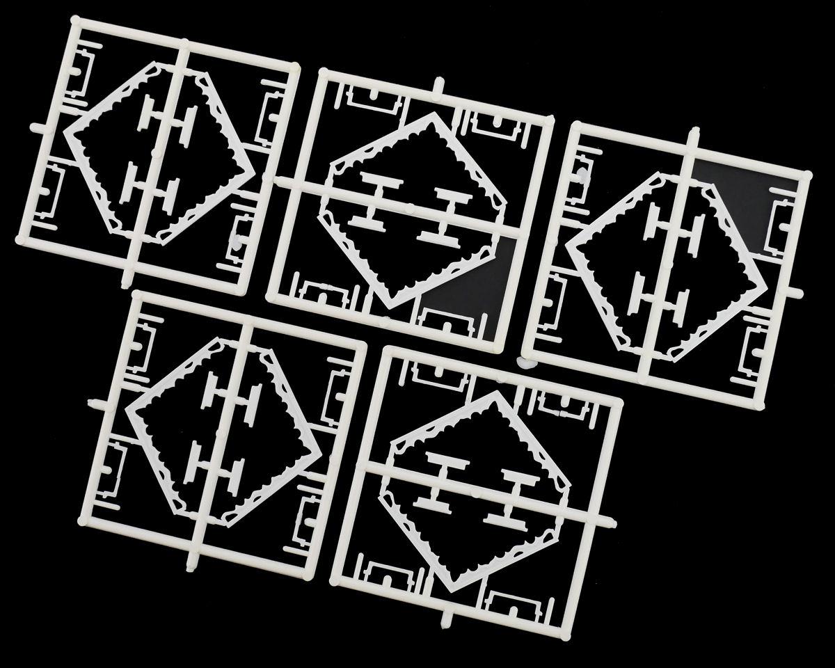 Dornaplas B42 White Fascia Boards/Window Surrounds and Sills (5) Kit OO Gauge