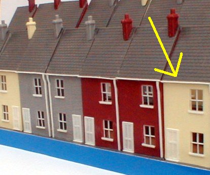 Dornaplas BN1 Stucco Terraced House Kit N Gauge