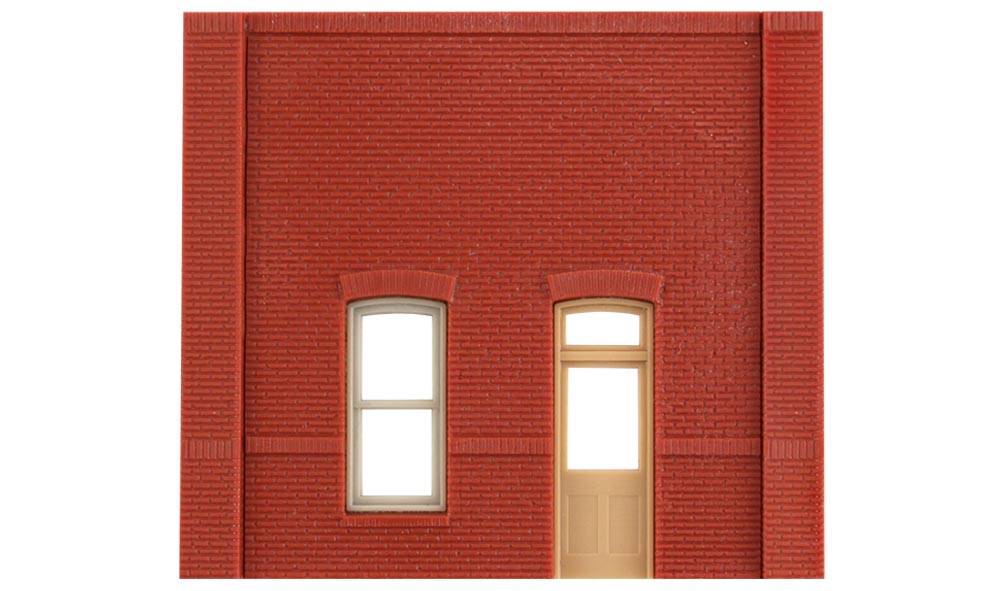 DPM 30131 Street Level Rectangular Entry Door Wall (x4) HO Gauge