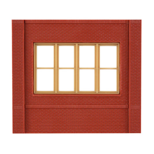 DPM 30143 Dock Level Victorian Window Wall (x4) HO Gauge