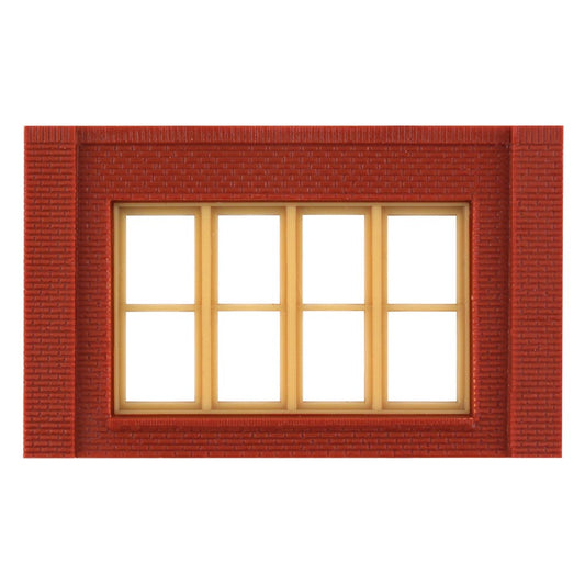 DPM 30147 Single Storey Victorian Window Wall (x4) HO Gauge