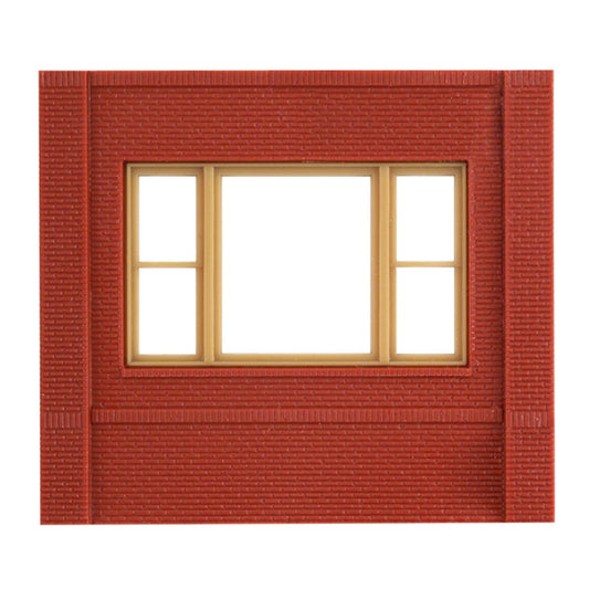 DPM 30163 Dock Level 20th Century Window Wall (x4) HO Gauge