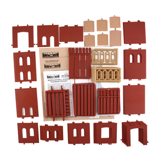 DPM 35300 4-in-1 Modular Kit - 208 Pieces HO Gauge