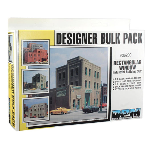 DPM 36200 Rectangular Window Industrial Building HO Gauge