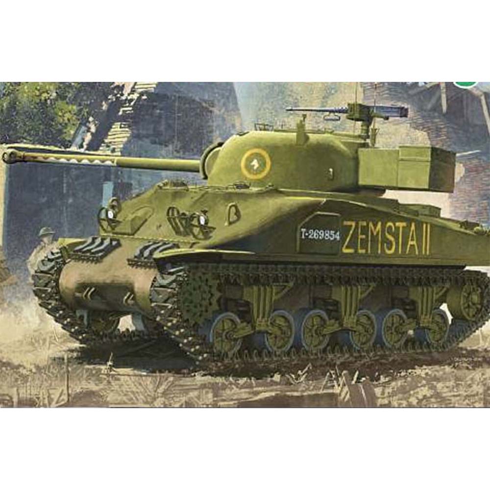 Dragon British Sherman Mk.1C Firefly Hybrid Tank Model Kit 1:35