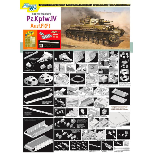 Dragon 6315 Pz.Kpfw. IV Ausf F-1 1:35 Plastic Model Kit