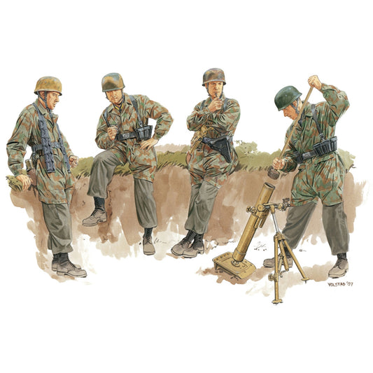 Dragon 6373 Fallschirmjager w/Kurzer 8cm Granatwerfer 42 (Gen2) 1:35 Model Kit