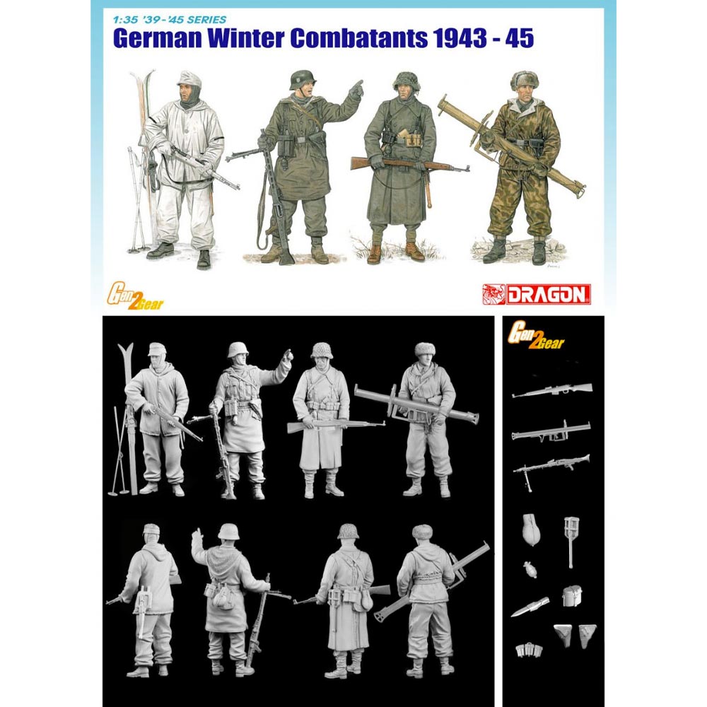 Dragon 6705 German Infantry Winter Combatants 1943-45 1:35 Plastic Model Kit