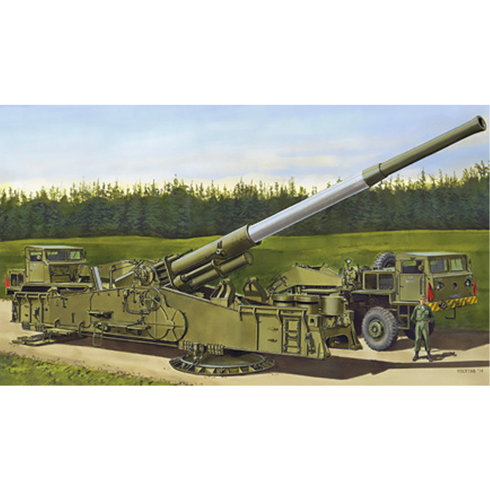 Dragon 7484 M65 Atomic Annie Gun (Heavy, Motorized, 280mm) 1:72 Model Kit