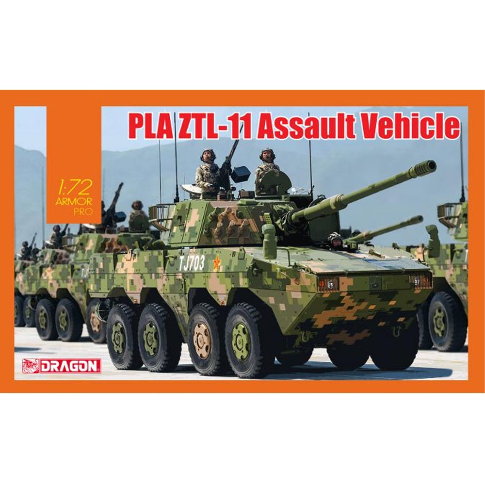 Dragon 7683 PLA ZTL-11 Assualt Vehicle 1:72 Plastic Model Kit