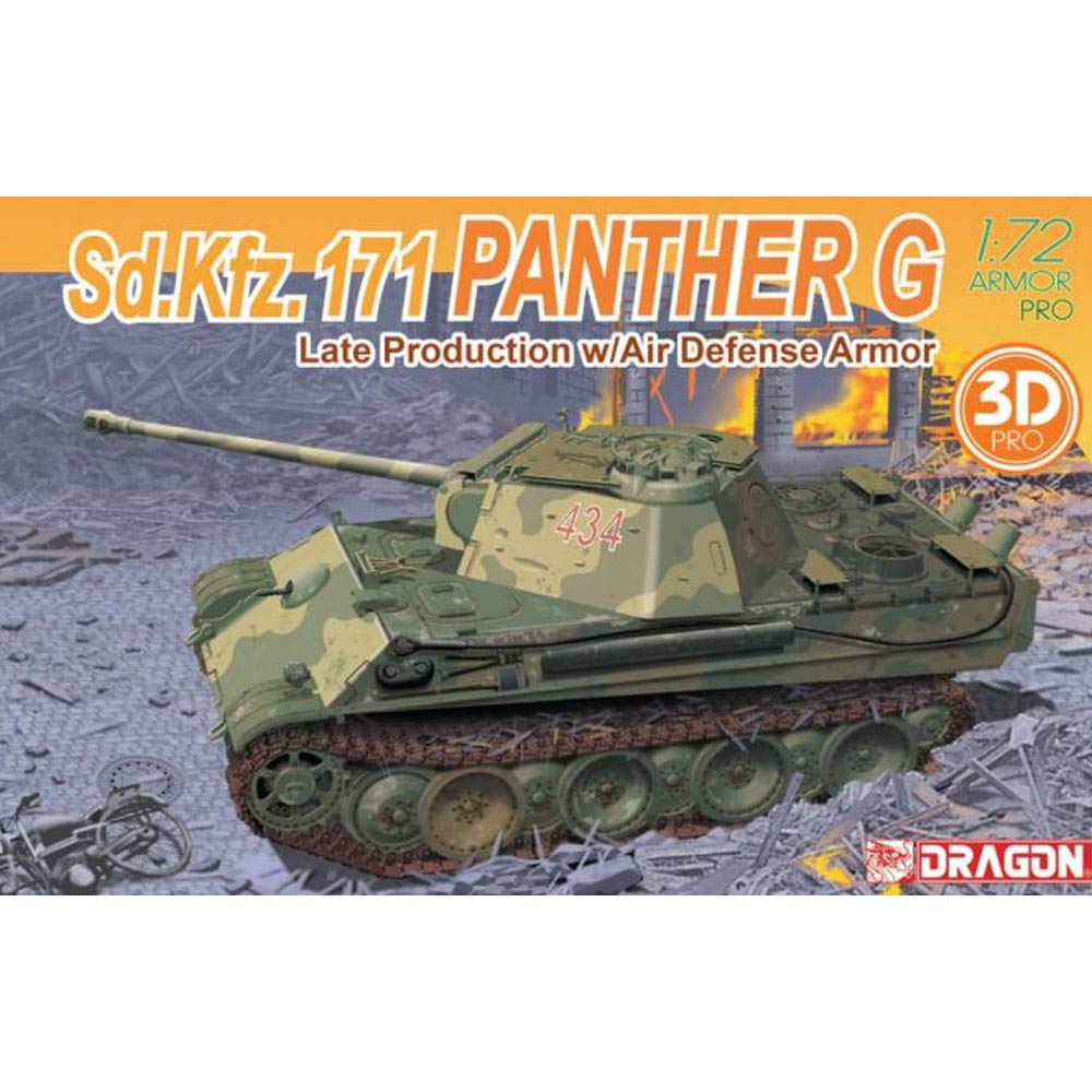 Dragon 7696 Sd.Kfz.171 Panther G Early Prod. w/Air Defence Armour 1:72 Model Kit