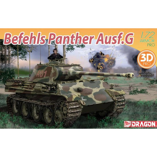 Dragon 7698 Befehls Panther Ausf.G 1:72 Plastic Tank Model Kit