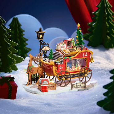 Rolife Reindeer Express DIY Miniature House Wooden Model Kit DS059