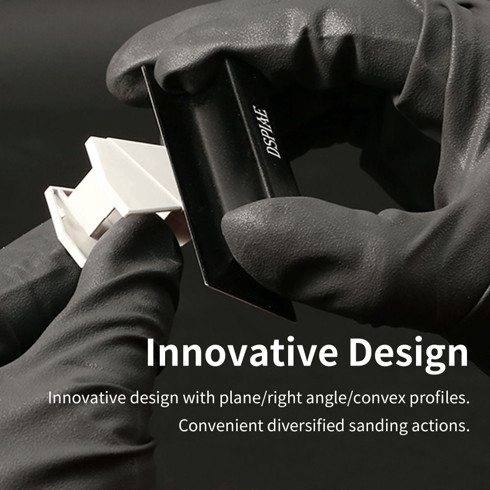 DSPIAE Aluminium Flat Sanding Paper Block (Grey) AS-25FPGY