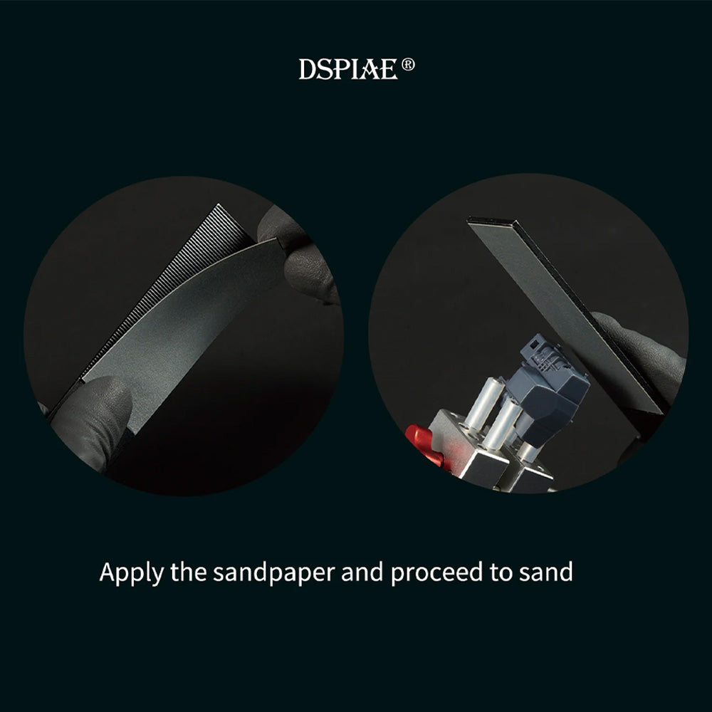 DSPIAE Cerberus Aluminum Alloy Sanding Board (Red) AS-25RD-PRO