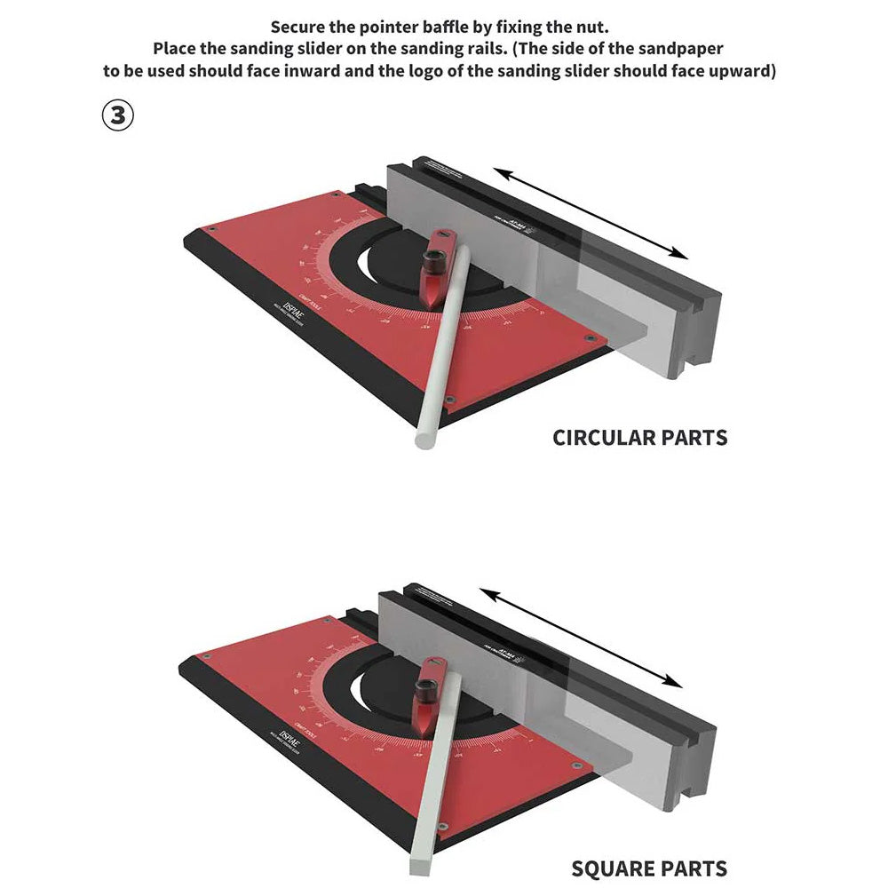 DSPIAE Precision Multi-Angle Sanding Slider AT-MA