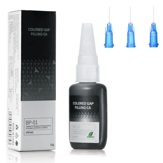 DSPIAE Gap Filling CA Glue with Applicators - Black BP-01PRO