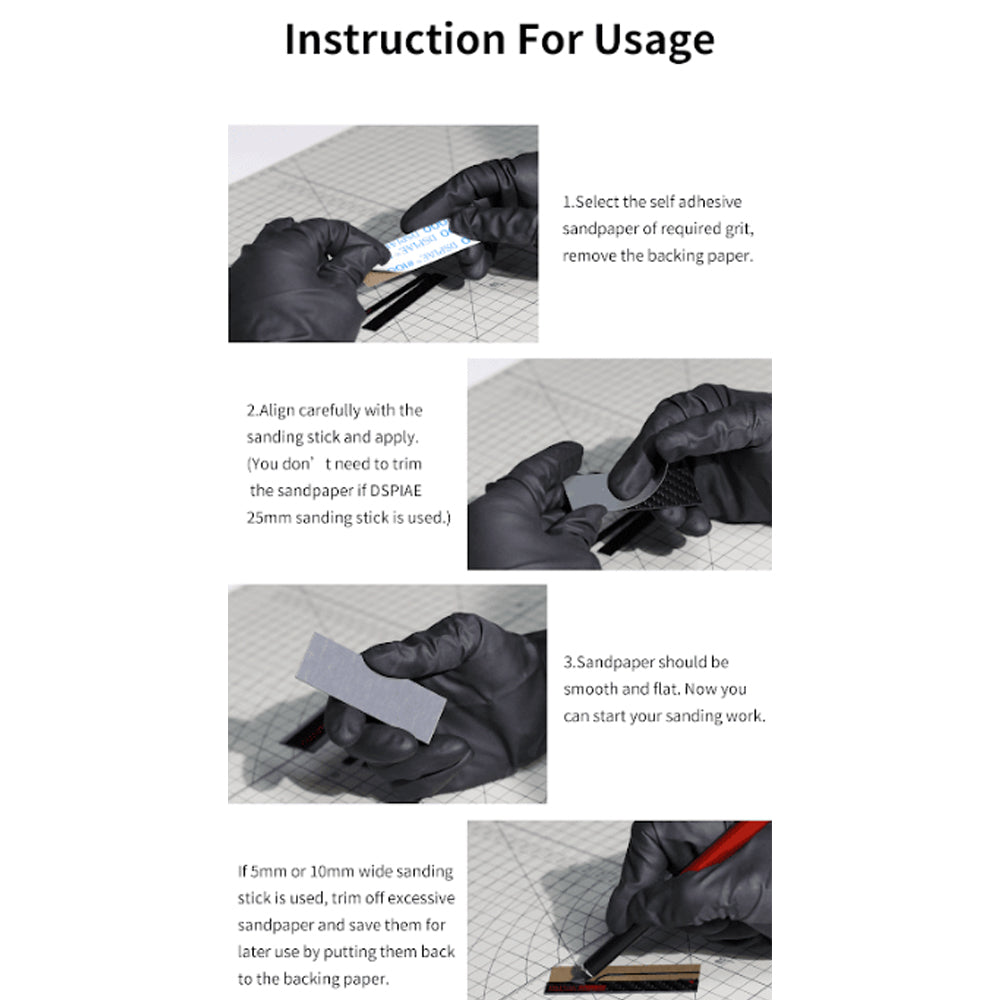 DSPIAE Carbon Fiber Sanding Board Set CB-S