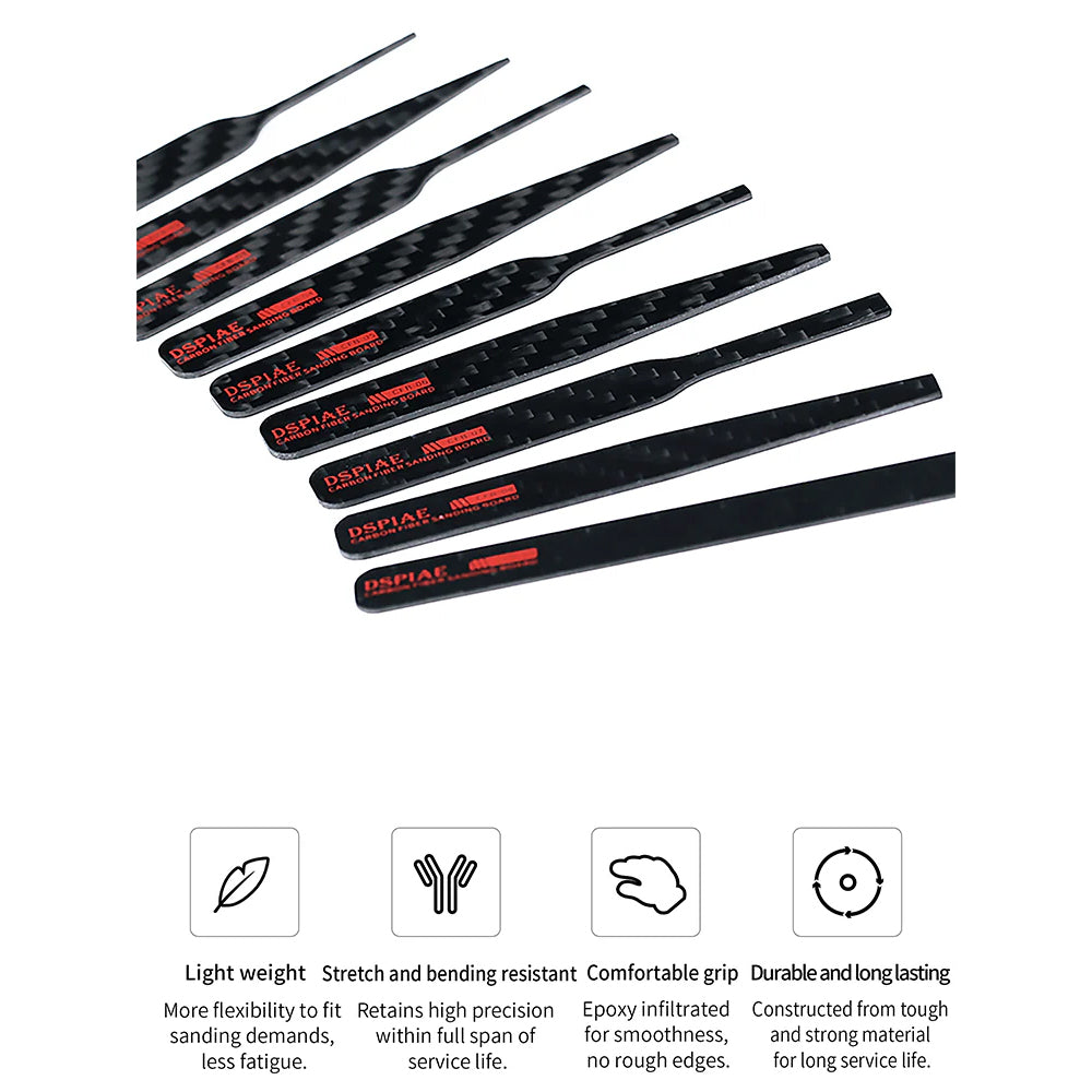 DSPIAE Irregular Carbon Fiber Sanding Stick Set 1 CFB-S01