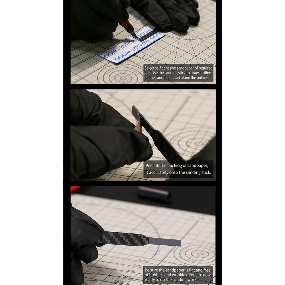 DSPIAE Irregular Carbon Fiber Sanding Stick Set 1 CFB-S01