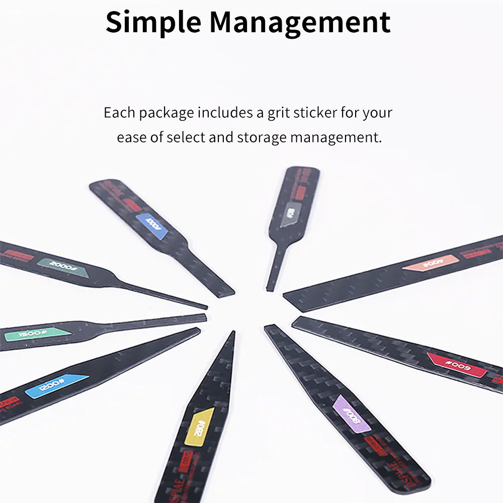 DSPIAE Irregular Carbon Fiber Sanding Stick Set 2 CFB-S01