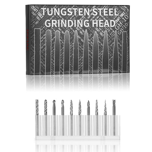 DSPIAE Tungsten Steel Grinding Head Drill Bit Set for ES-P Electric Tool GH-10