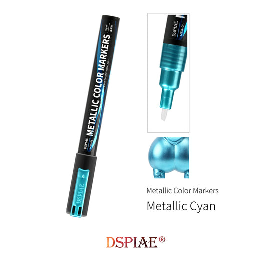 DSPIAE Super Metallic Colour Markers - Metallic Cyan MKA-06