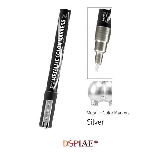 DSPIAE Super Metallic Colour Markers - Silver MKA-11