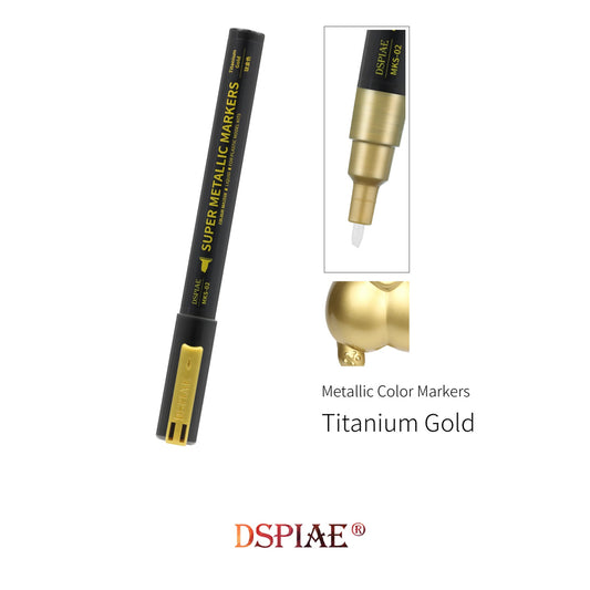 DSPIAE Super Metallic Colour Markers - Titanium Gold MKS-02
