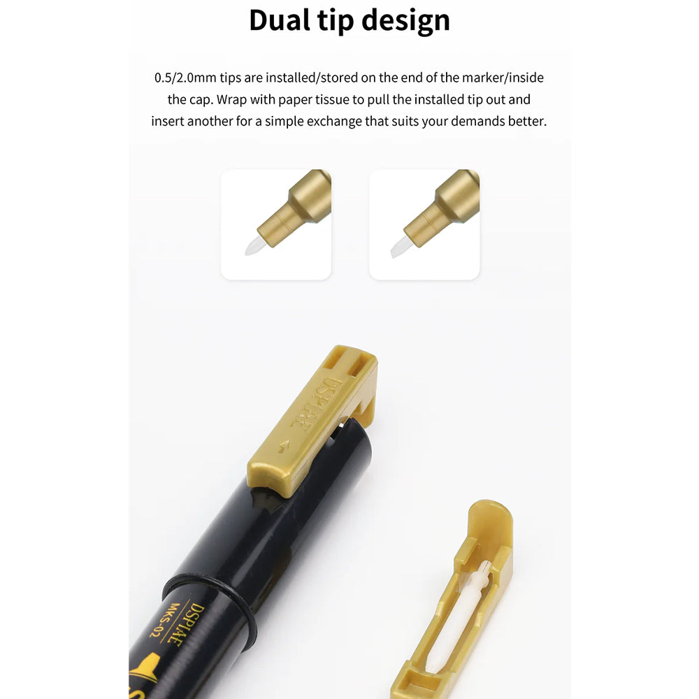 DSPIAE Super Metallic Colour Markers - Titanium Gold MKS-02