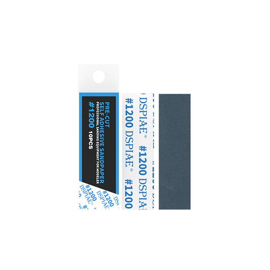 DSPIAE #1200 Pre-Cut Adhesive Sandpaper (10 Strips) MSP-1200