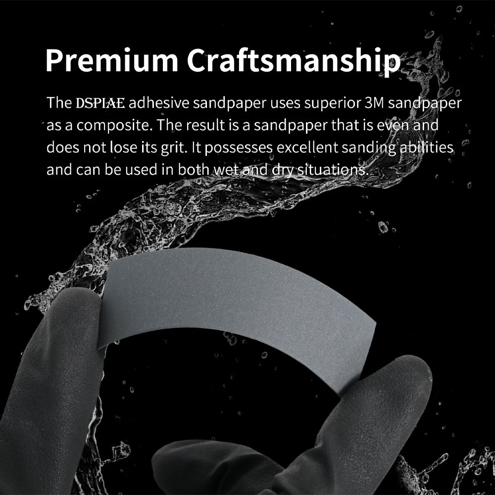 DSPIAE #800 Pre-Cut Adhesive Sandpaper (10 Strips) MSP-800