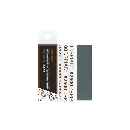 DSPIAE #2500 Pre-Cut Adhesive Sandpaper (10 Strips) MSP-2500