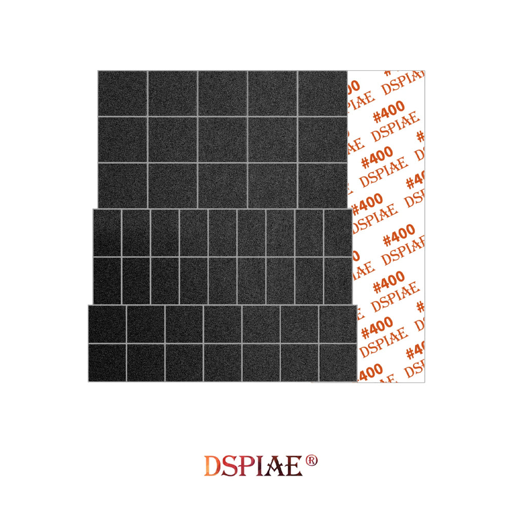 DSPIAE #400 Sandpaper for ES-A Round Sanding Heads (5 Sheets) MSP-ES04