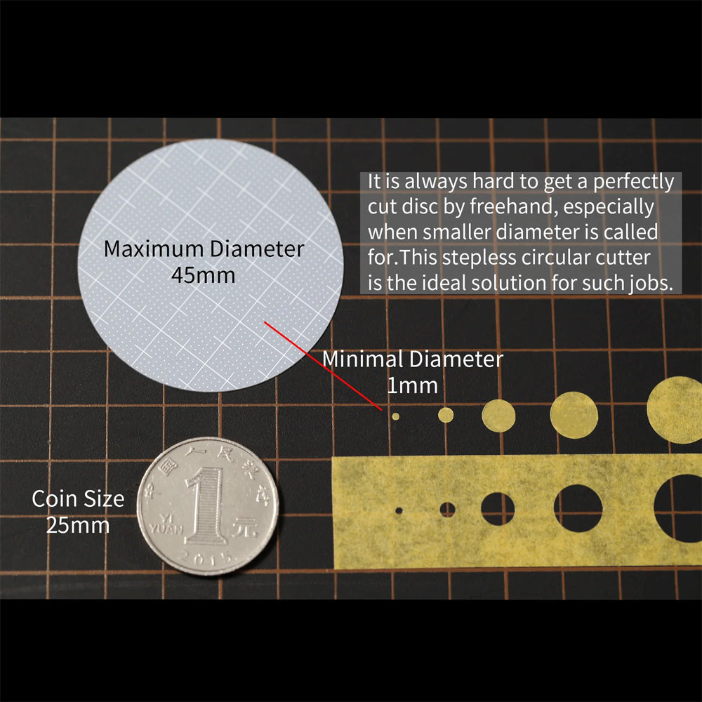 DSPIAE Premium Steel Stepless Stepless Circular Cutter MT-C