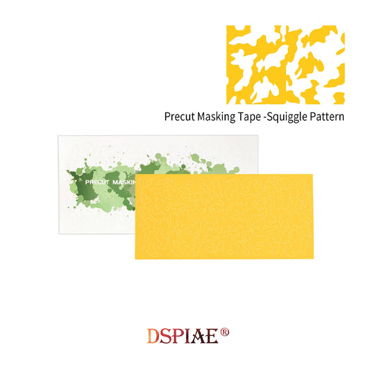 DSPIAE Squiggle Pattern Camouflage Pre-Cut Masking Sheet PMT-SP