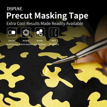 DSPIAE Squiggle Pattern Camouflage Pre-Cut Masking Sheet PMT-SP