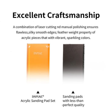 DSPIAE #400 Acrylic Sanding Pad Set Orange PT-SP04
