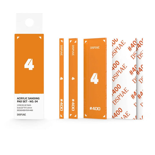 DSPIAE #400 Acrylic Sanding Pad Set Orange PT-SP04