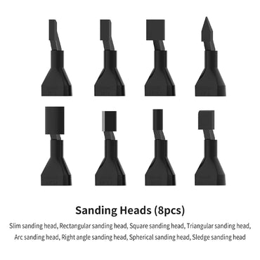 DSPIAE Sanding Head Set (8pc) for ES-A Reciprocating Sanding Tool RA-10