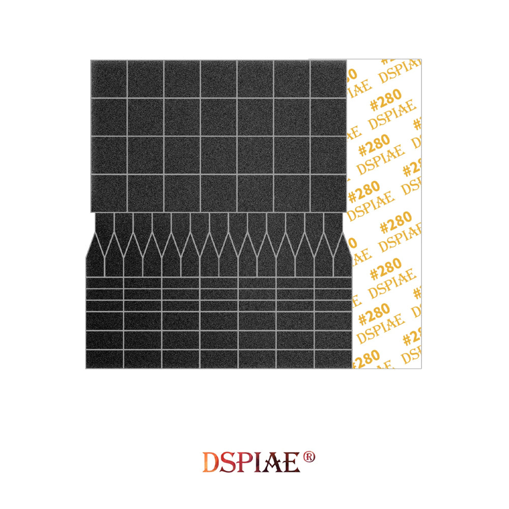 DSPIAE #280 Sandpaper for ES-A Flat Sanding Heads (5 Sheets) SP-ES02