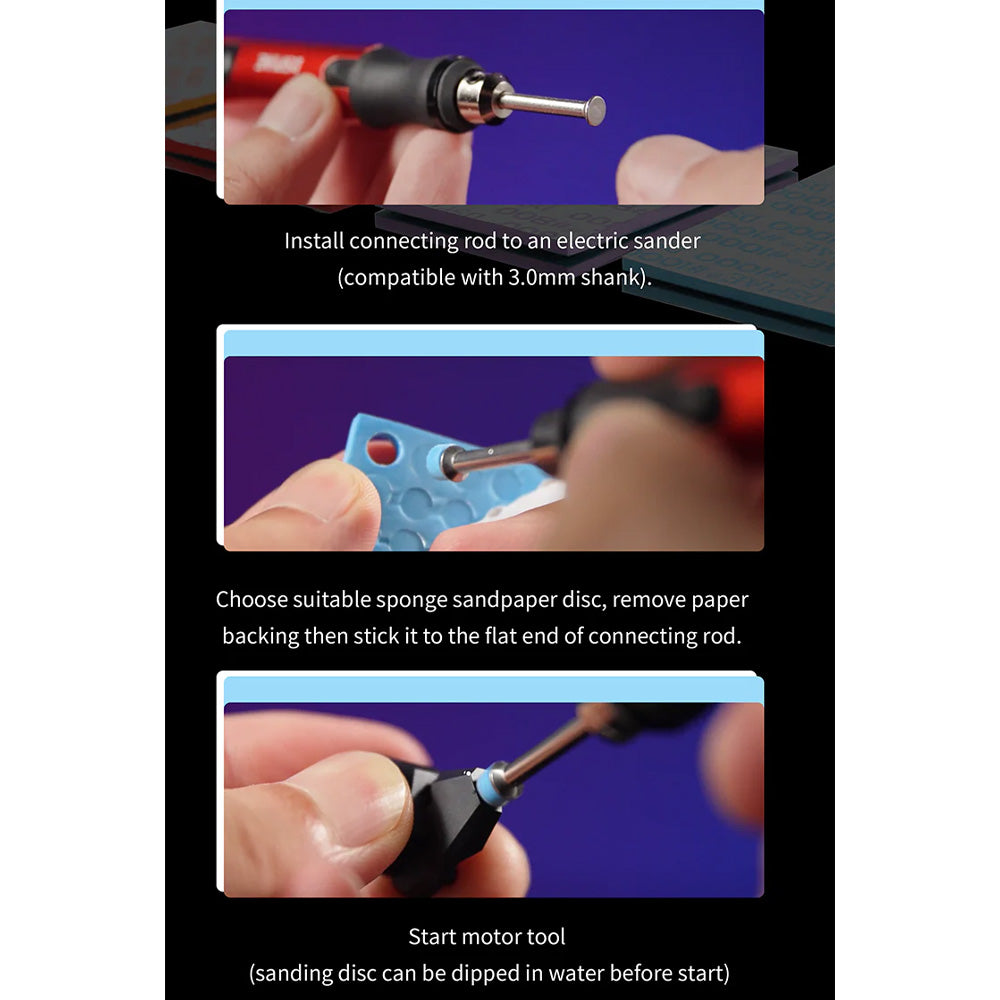 DSPIAE 10mm Self-Adhesive Sanding Sponge Discs for ES-P Rotary Sander SS-C02