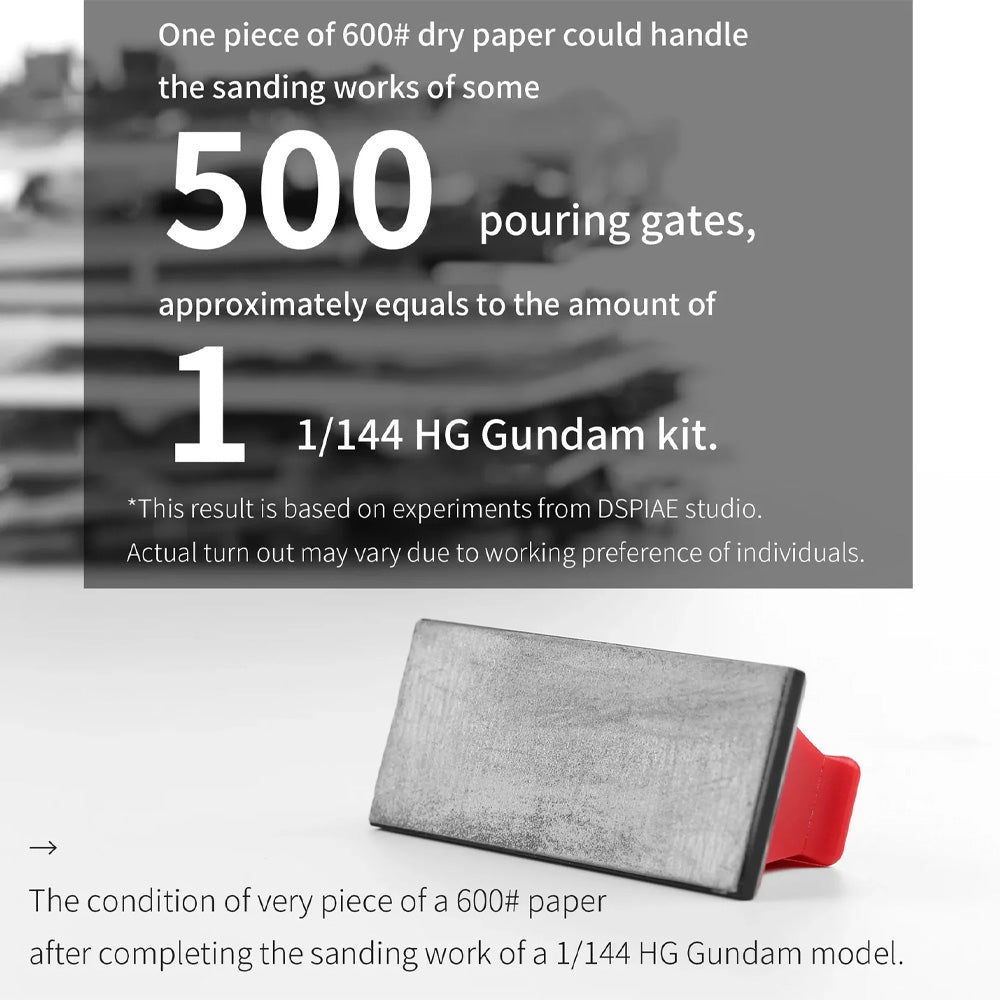 DSPIAE #600 Premium Composite Adhesive Sandpaper (30pcs) XSP-600