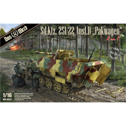 Das Werk 16022 Sd.Kfz. 251/22 Pakwagen 1:16 Model Kit
