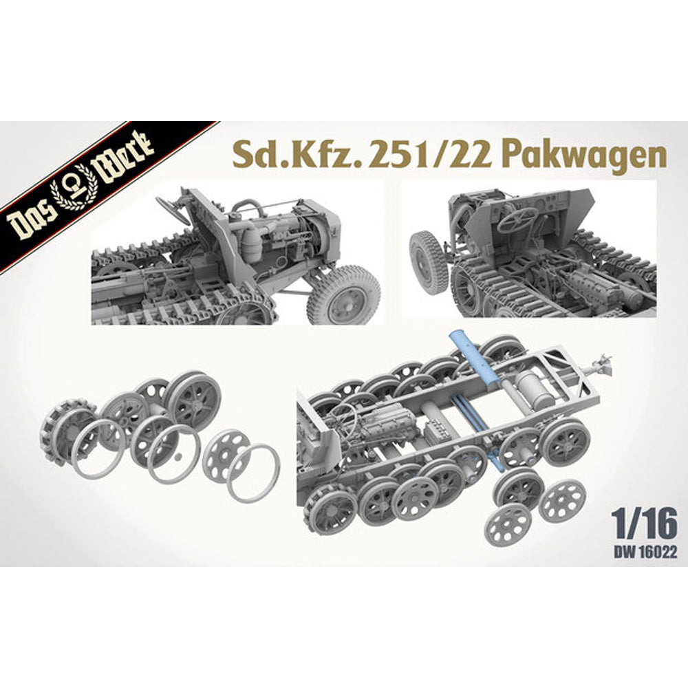 Das Werk 16022 Sd.Kfz. 251/22 Pakwagen 1:16 Model Kit
