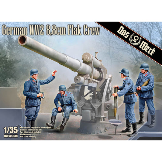 Das Werk 35038 German WW2 8.8cm Flak Crew 1:35 Model Kit