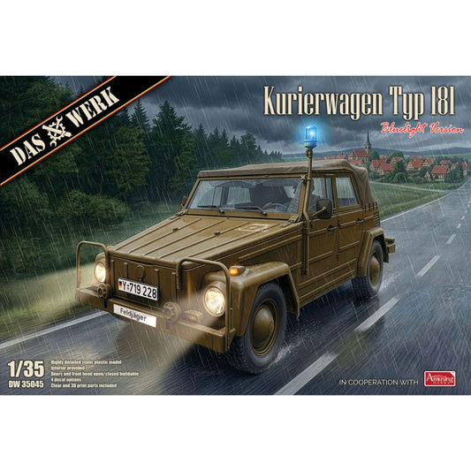 Das Werk 35045 Kurierwagen Typ 181 „Bluelight Version“1:35 Model Kit