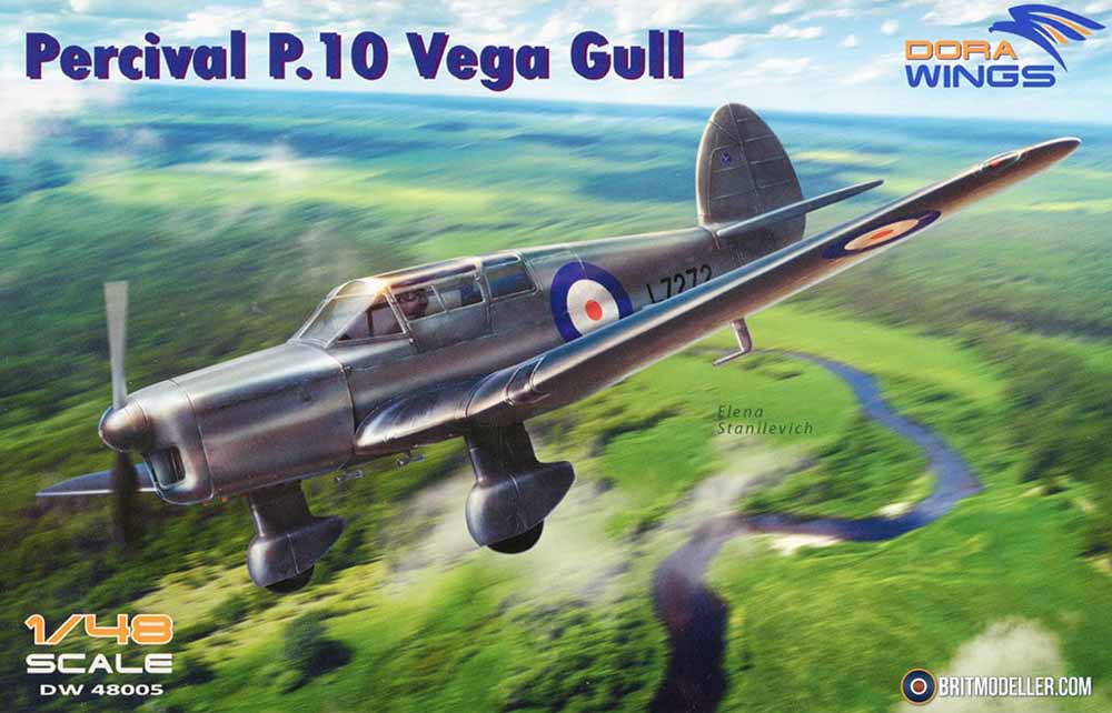 Dora Wings 48005 Percival Vega Gull 1:48 Aircraft Model Kit