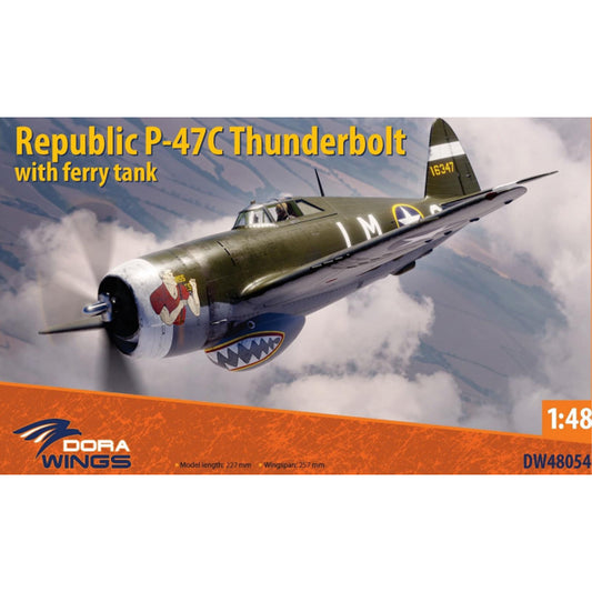 Dora Wings 48054 Republic P-47C Thunderbolt w/Ferry Tank 1:48 Model Kit