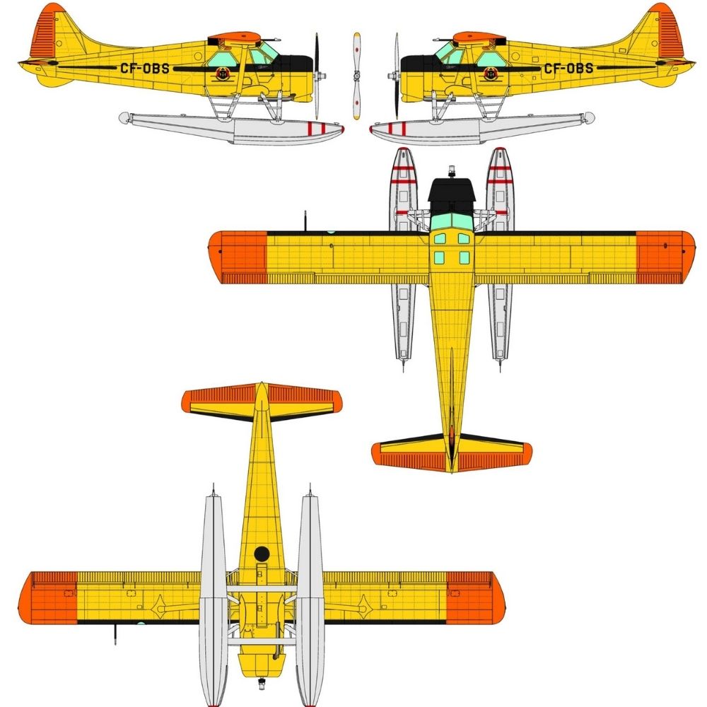Dora Wings 48060 DHC-2 Beaver Float Plane 1:48 Model Kit